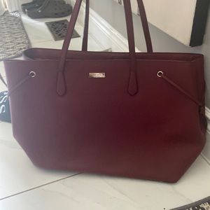 Kate spade burgundy medium tote